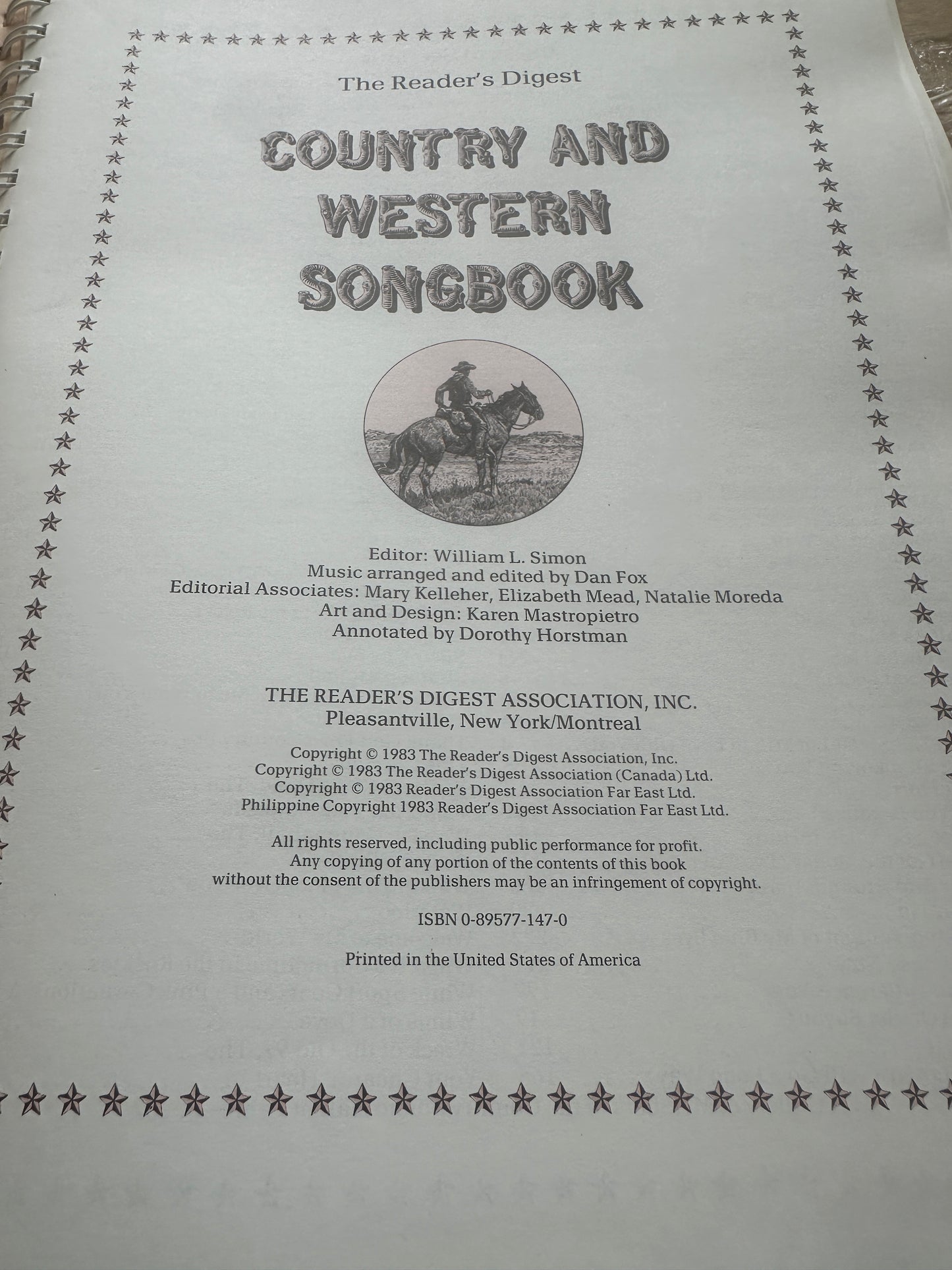 "Country and Western Songbook