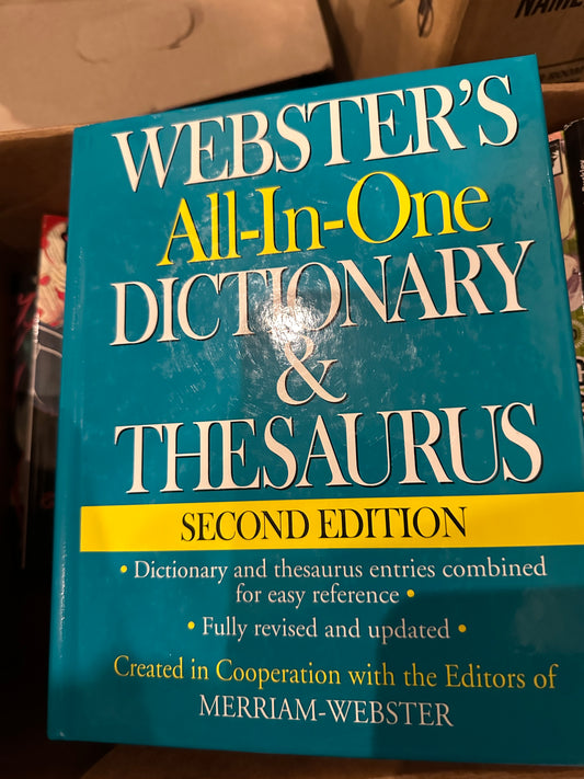 Webster's All-In-One Dictionary & Thesaurus